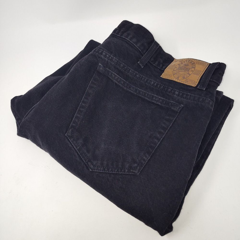 Vintage 90s‎ Brittania Jeans Mens 40x30 Black Relaxed Fit Loose Baggy Tapered